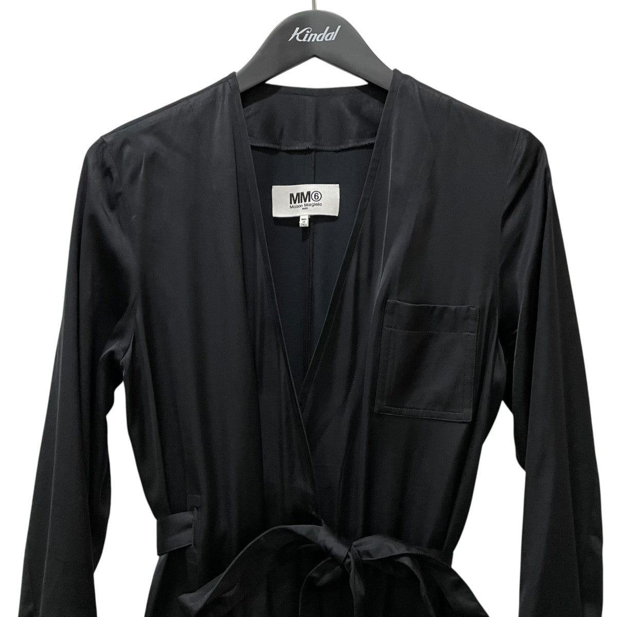 MM6 maison margiela コート ガウン　ワンピース MM6 Maison Margiela｜コットンピンストライプロングコート