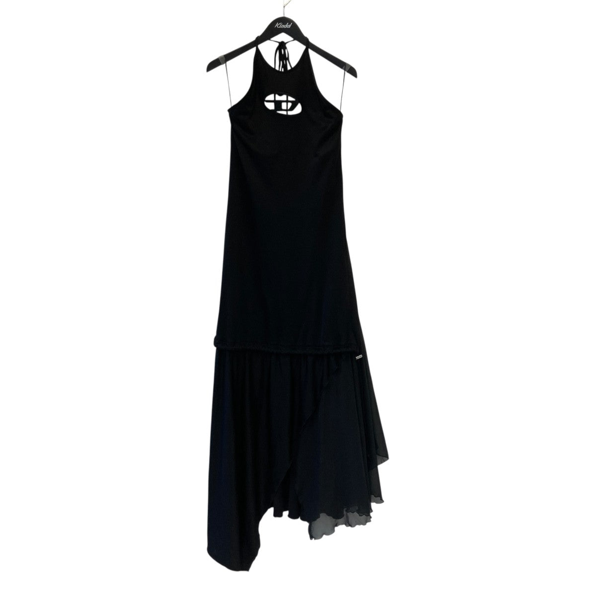 DIESEL(ディーゼル) Short Puff Sleeve Midi Dress with Pleated