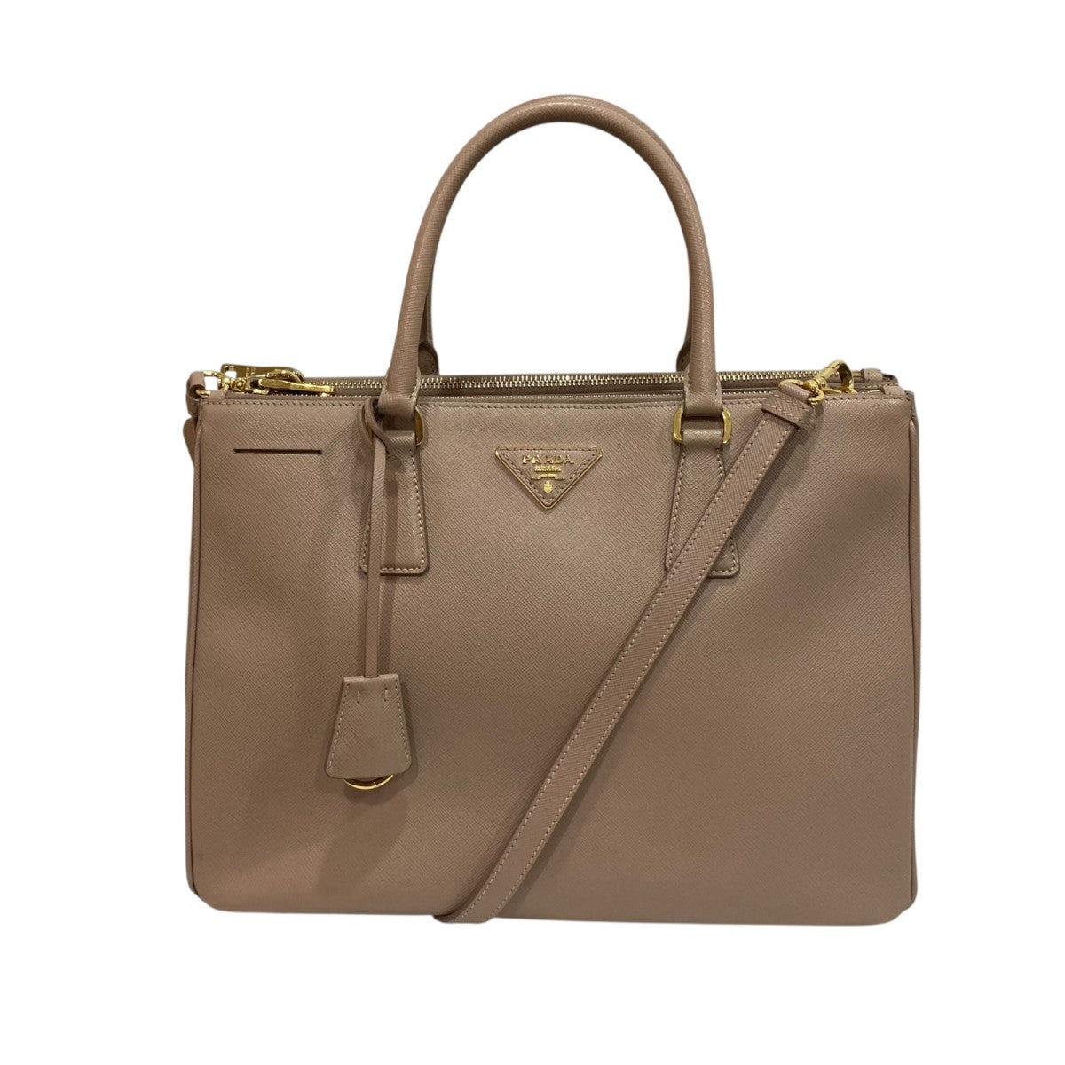 PRADA サフィアーノ ガレリアショルダーバッグ 古着・中古-1枚目のアイテム画像