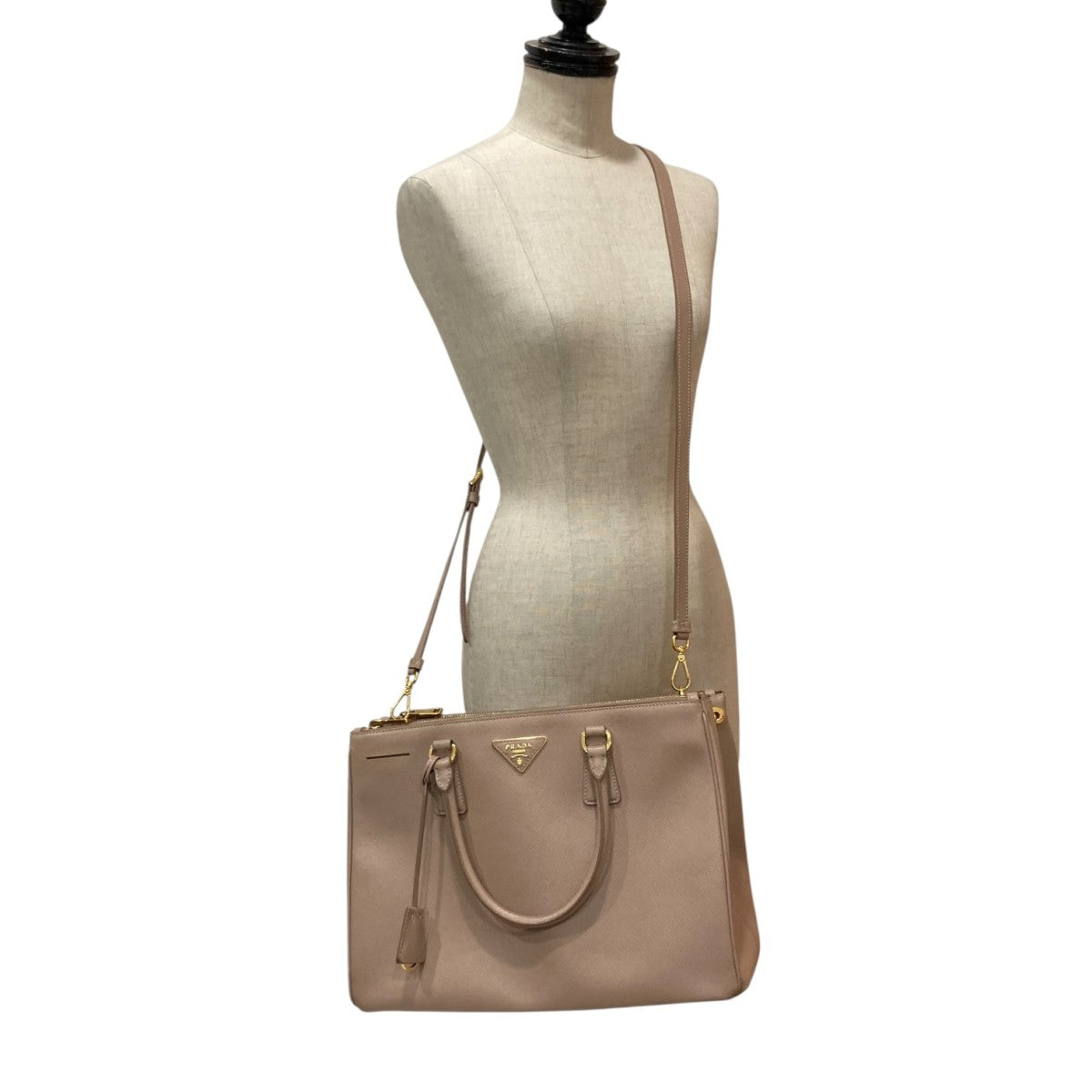 PRADA サフィアーノ ガレリアショルダーバッグ 古着・中古-10枚目のアイテム画像