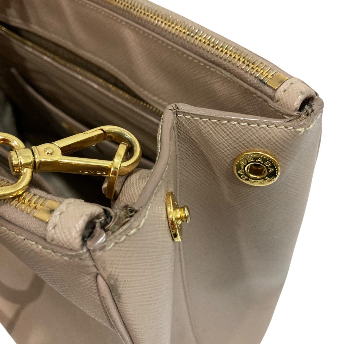 PRADA サフィアーノ ガレリアショルダーバッグ 古着・中古-8枚目のアイテム画像