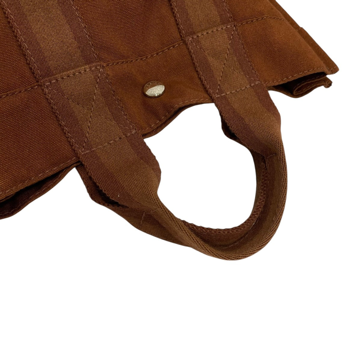 ▽ HERMES エルメス フールトゥPM ハーフレザー ブラウン キャンバス 楽天市場】【中古】 エルメス トートバッグ フールトゥPM