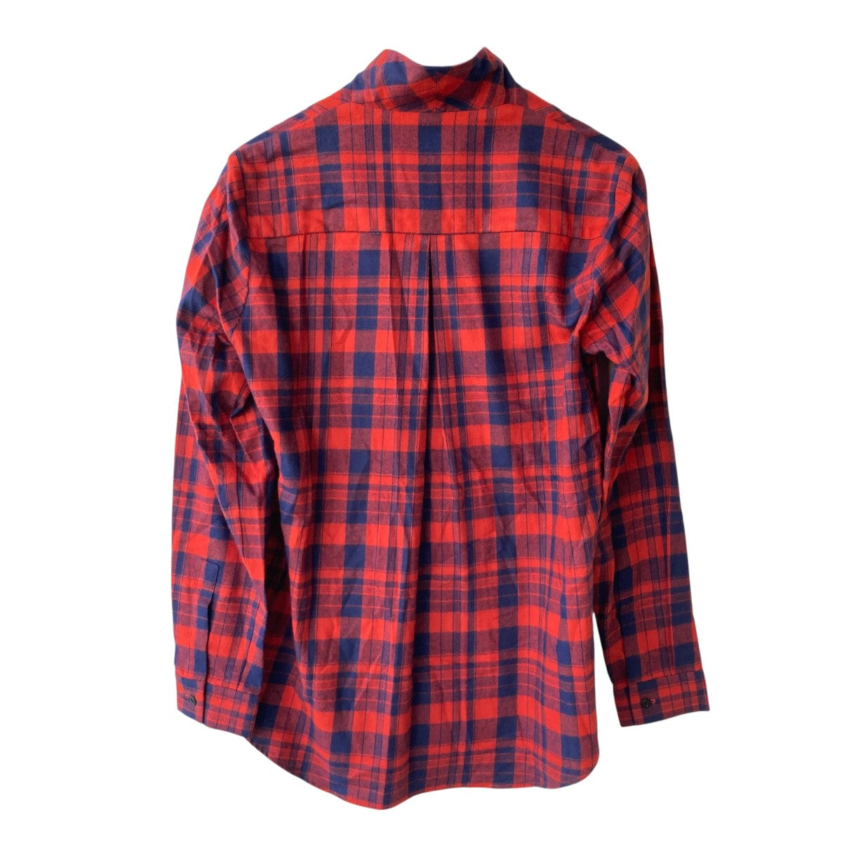 monitaly ワークシャツ Mサイズ レッド/ネイビー ネルシャツ monitaly ワークシャツ Mサイズ レッド/ネイビー ネルシャツ