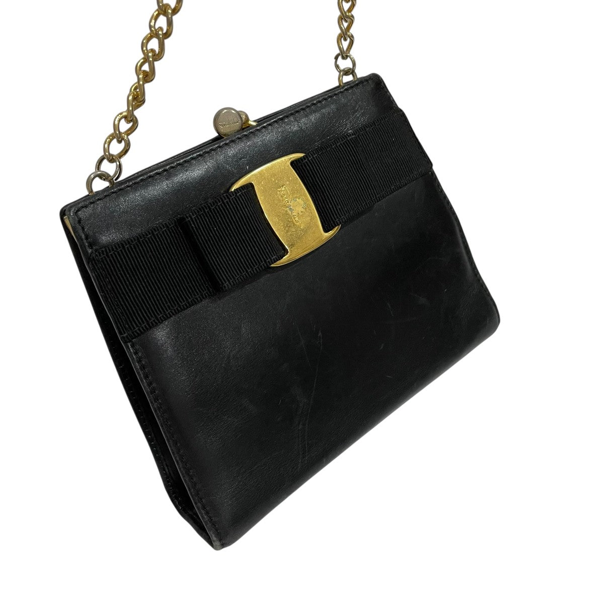 サルヴァトーレフェラガモ がま口 チェーンショルダーバッグ Salvatore Ferragamo(サルヴァトーレフェラガモ) がま口