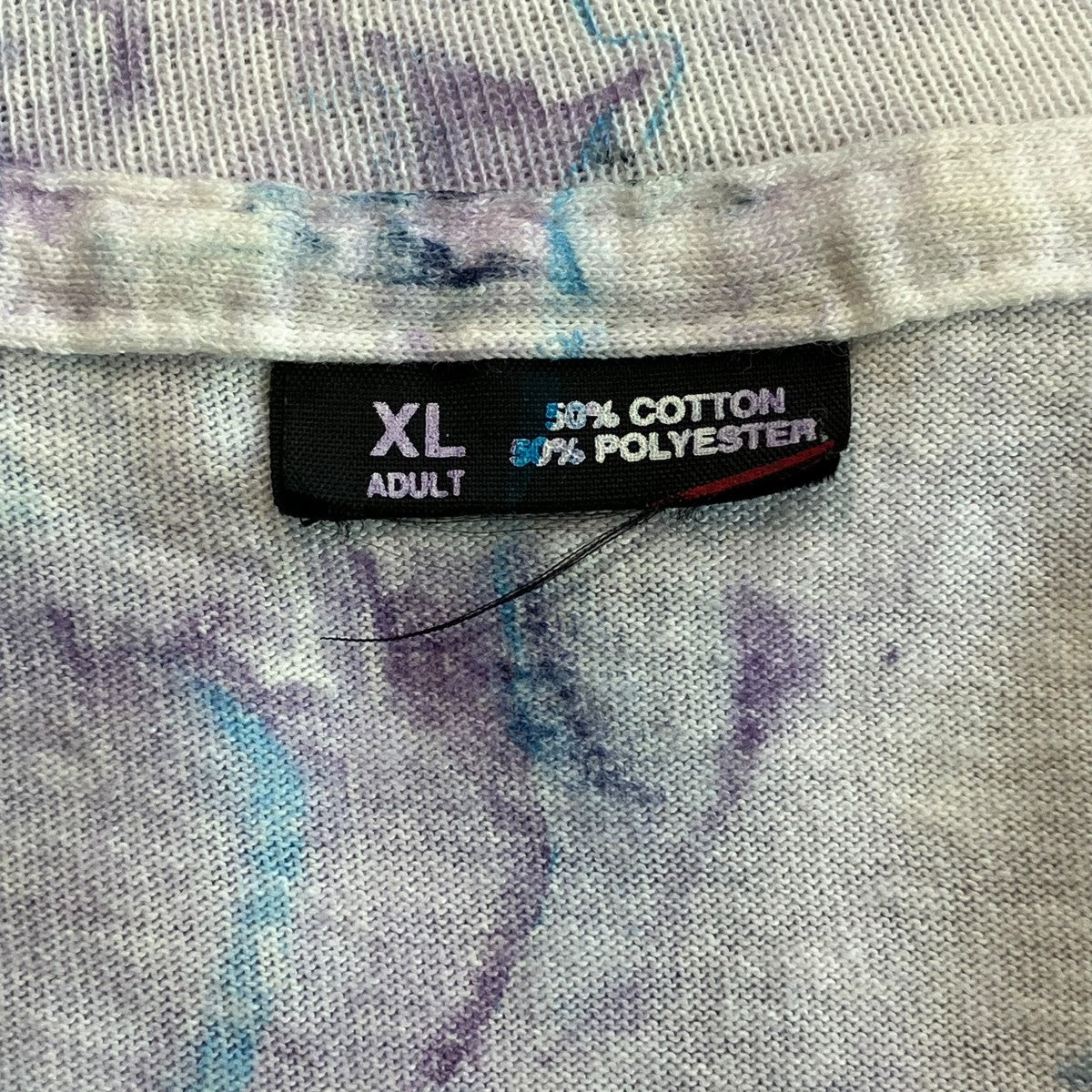 VINTAGE 00s隅流し染め マーブル半袖Tシャツ 古着・中古-5枚目のアイテム画像