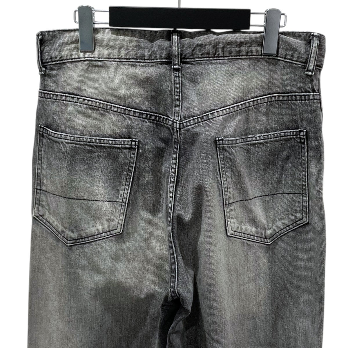 ANCELLM(アンセルム) 加工デニムパンツ AGING BLACK DENIM