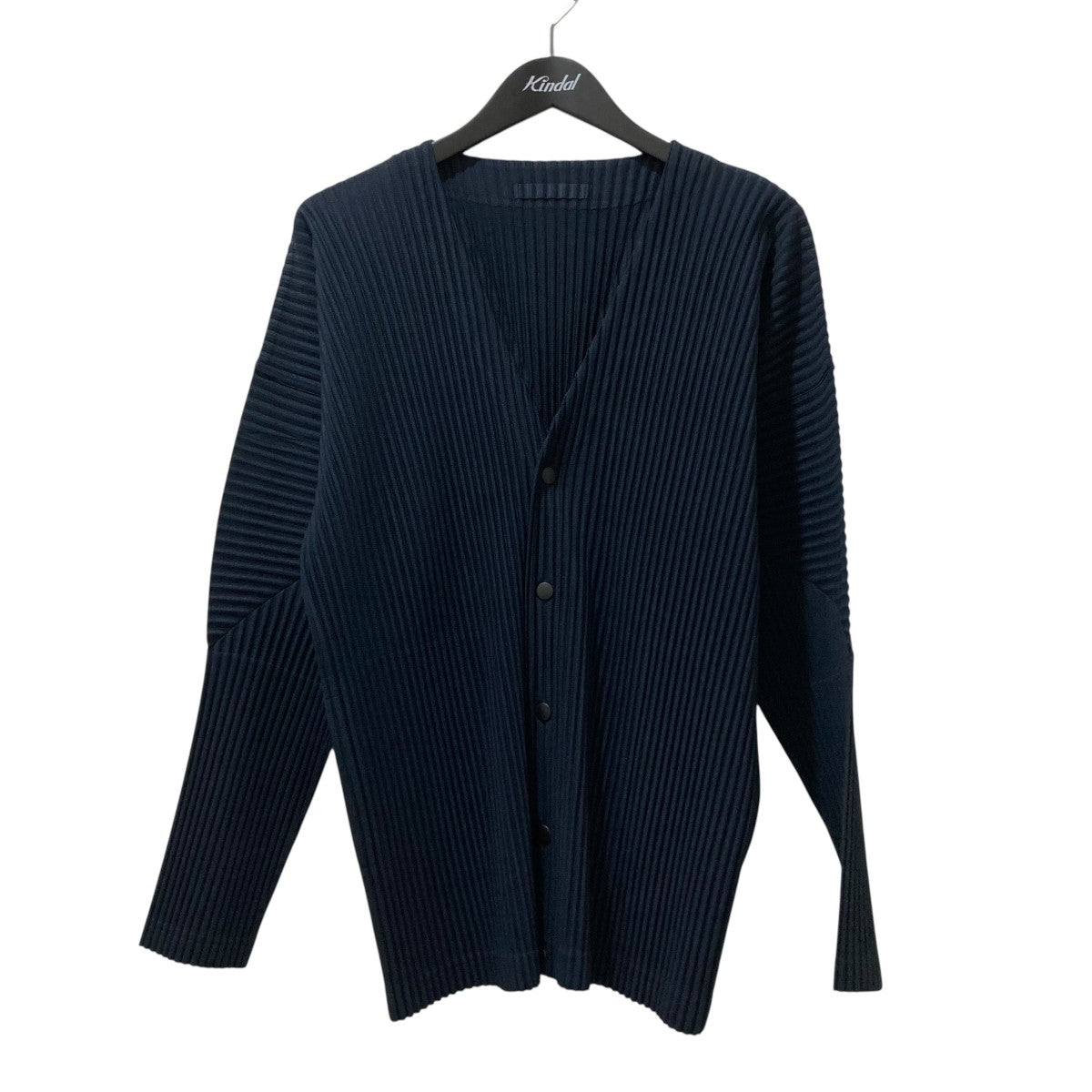 HOMME PLISSE ISSEY MIYAKE ブラックカーディガン Homme Plissé Issey Miyake Basic pleats cardigan | BLACK
