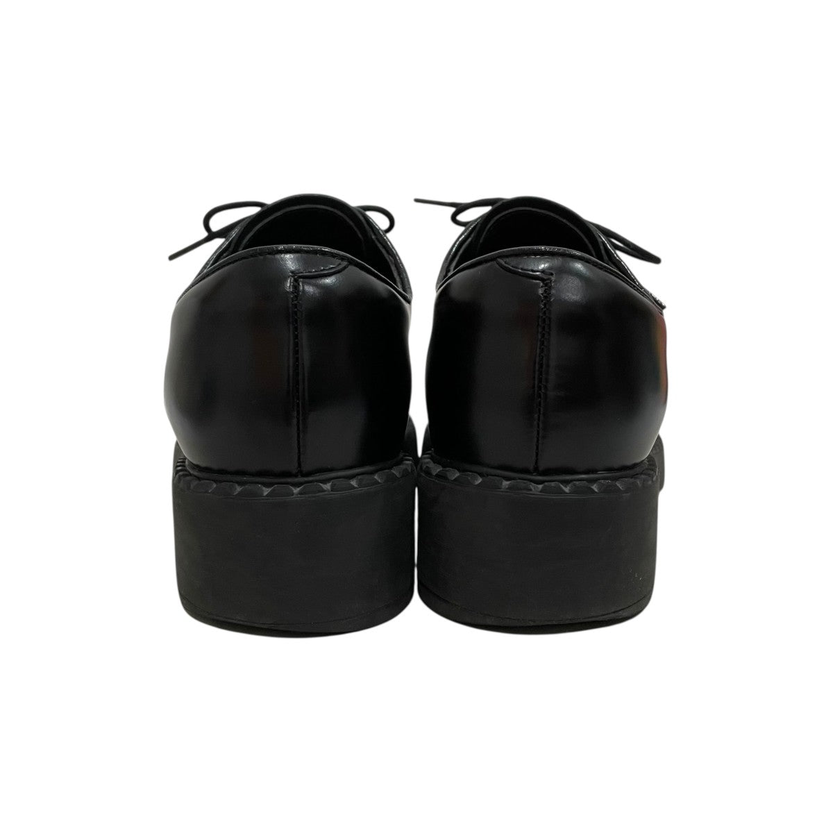 k*n様 PRADA DNC713プレーン トゥ レザー ドレスシューズ 38. ⭐️新品未使用⭐️ プラダ DNC713 ポストマンシューズ