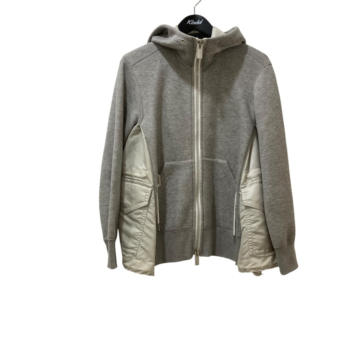 sacai luck サカイ ラック フリル付きグレーパーカー 2 sacai luck サカイ ラック フリル付きグレーパーカー 2 sacai