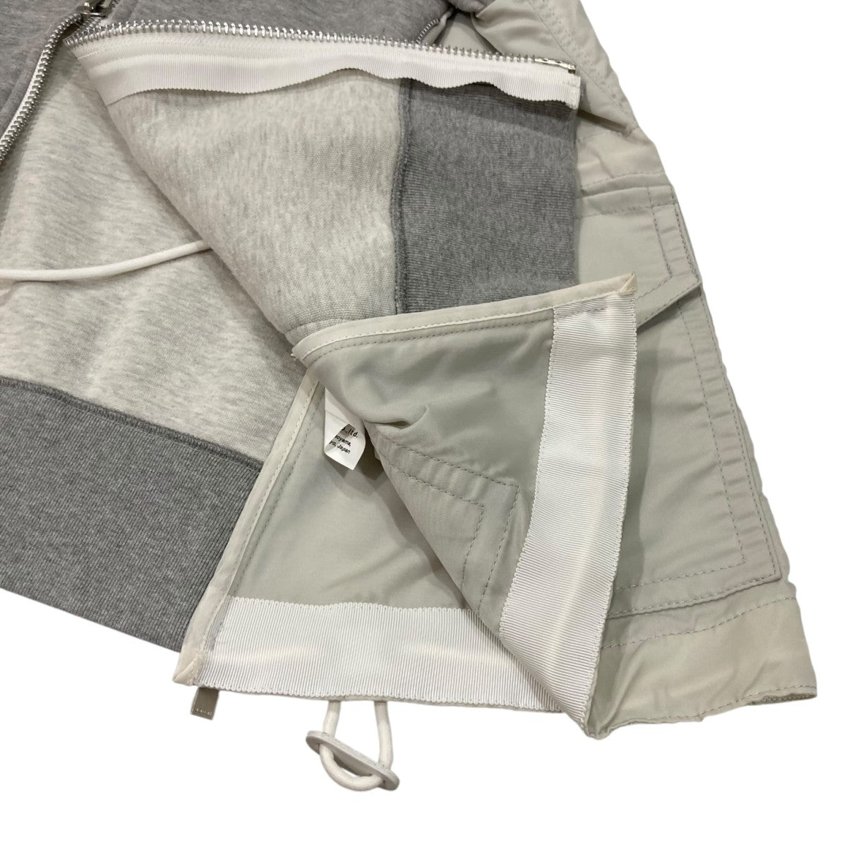 sacai(サカイ) ジップアップパーカーSCW-060 SCW-060 グレー