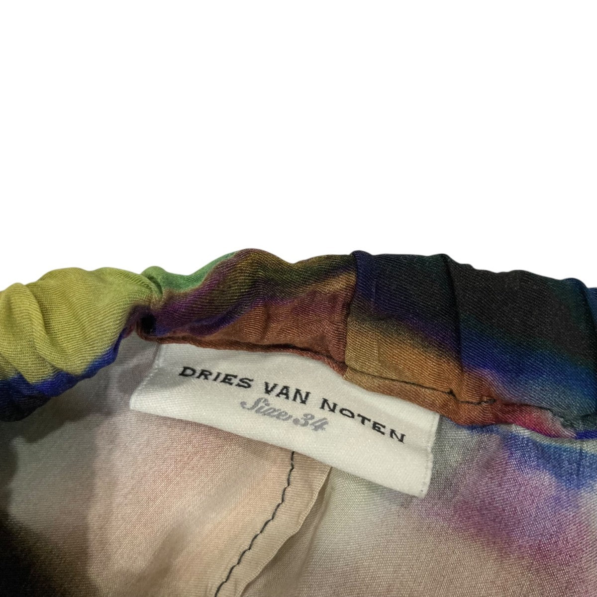 DRIES VAN NOTEN ヘビ柄パンツ ゴールド・ブラック　34 DRIES VAN NOTEN ヘビ柄パンツ ゴールド・ブラック34