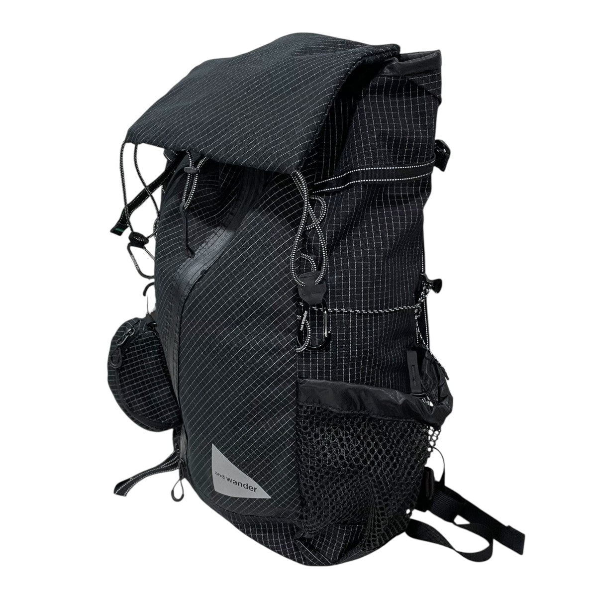 アンドワンダー 反射リップ 30L バックパック 黒 and wander(アンドワンダー) バックパック reflective rip 30L