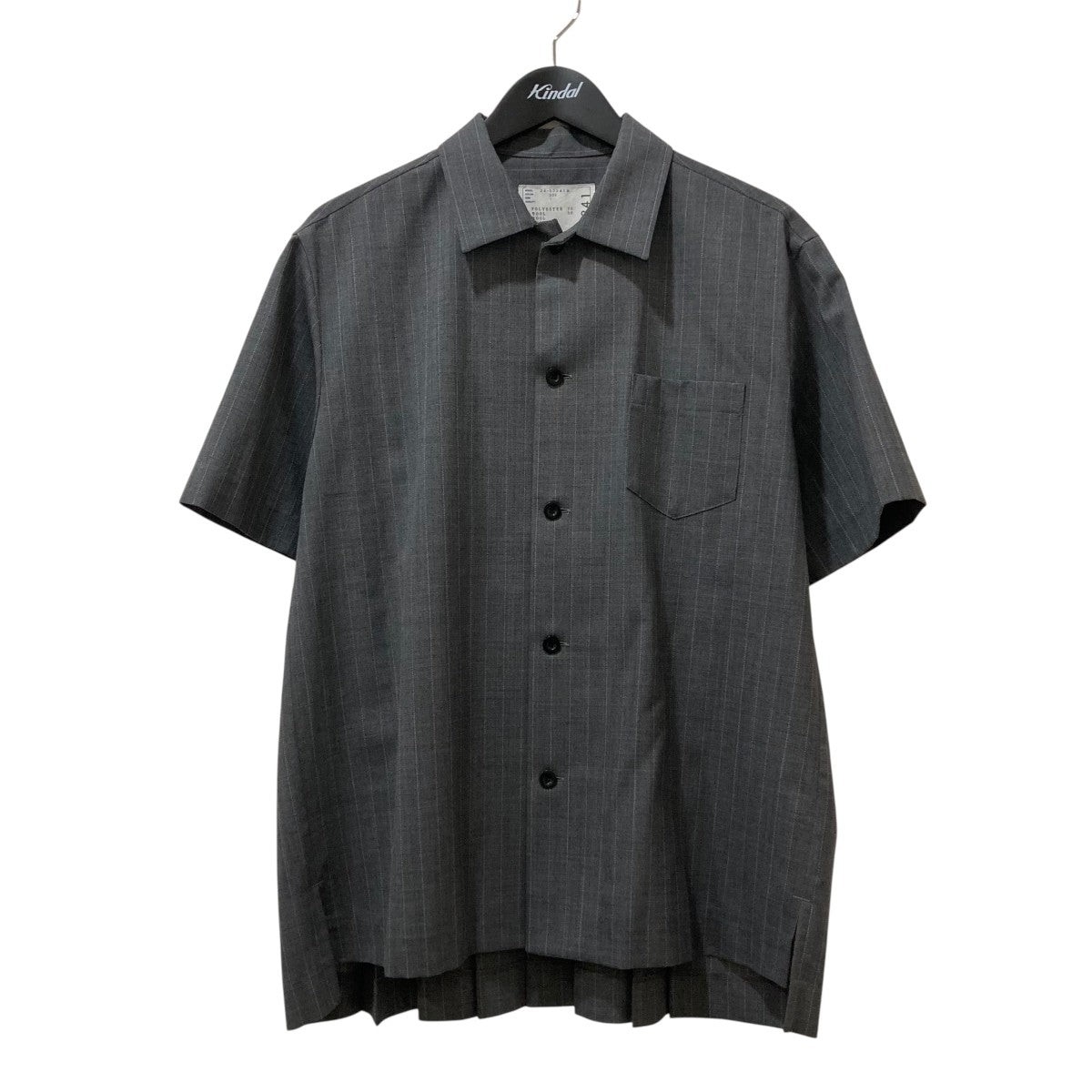 sacai サカイ バックプリーツシフォンTシャツ グレー 3 sacai サカイ バックプリーツシフォンTシャツ グレー 3 sacai
