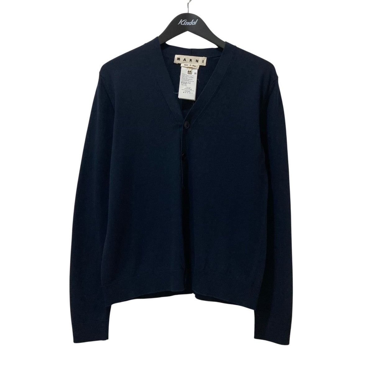 MARNI ネイビー 46 ニットカーディガン マルニ マルジェラ MARNI(マルニ) VネックニットカーディガンM05HA0054 M05HA0054