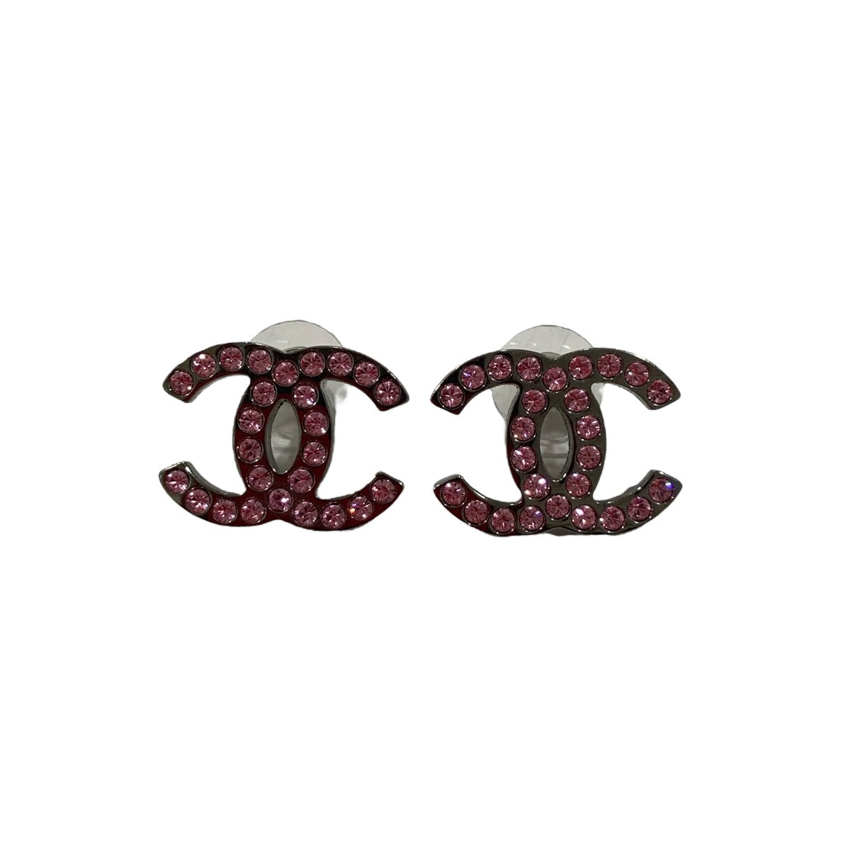 CHANEL ラインストーン ピアス ブラック シャネル CHANEL ココマーク B13A 2013s ラインストーン ピアス