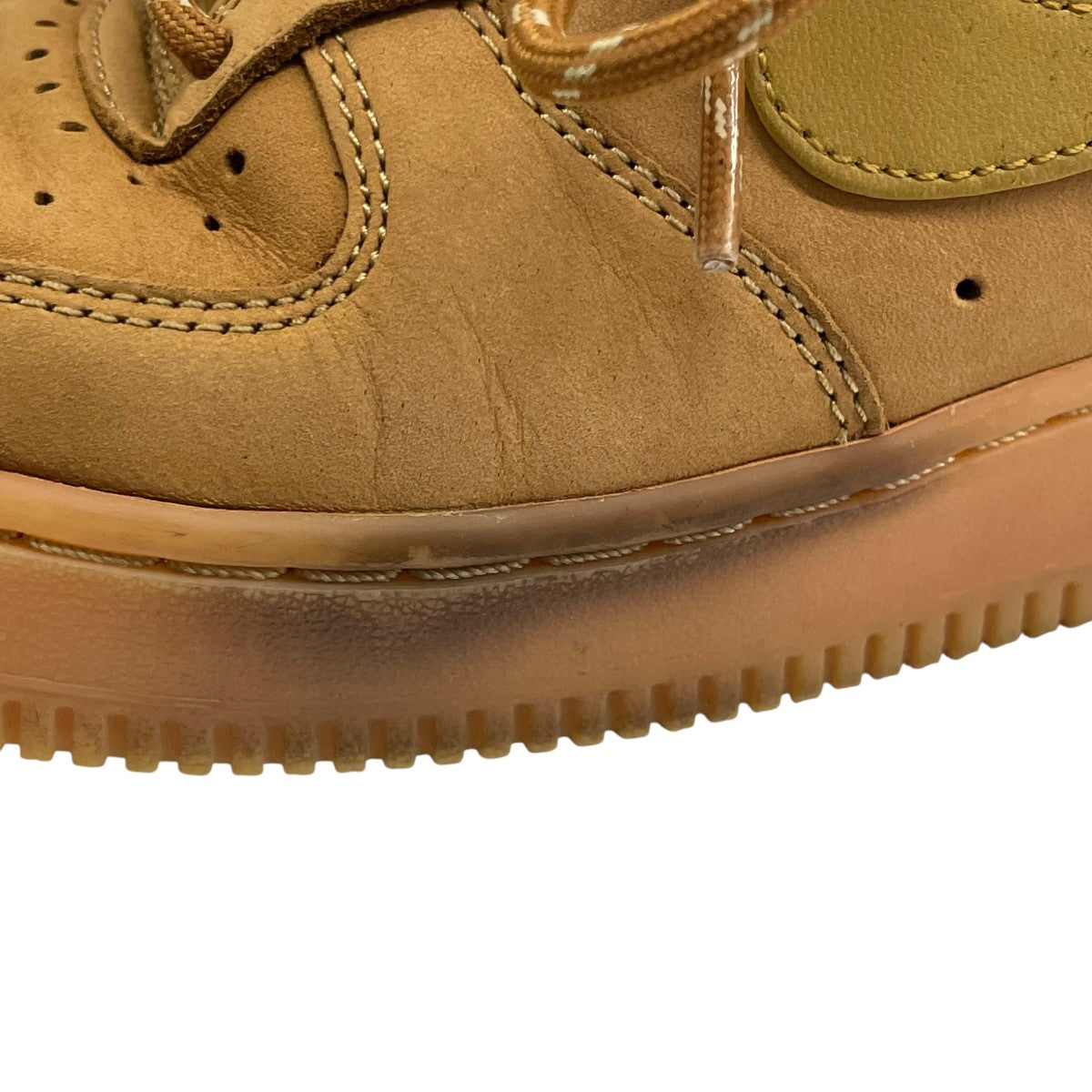 【超美品】ナイキ エア フォース 1 '07 WBブラウン　24cm NIKE AIR FORCE 1 '07 WB FLAX/WHEAT-GUM LIGHT BROWN-BLACK