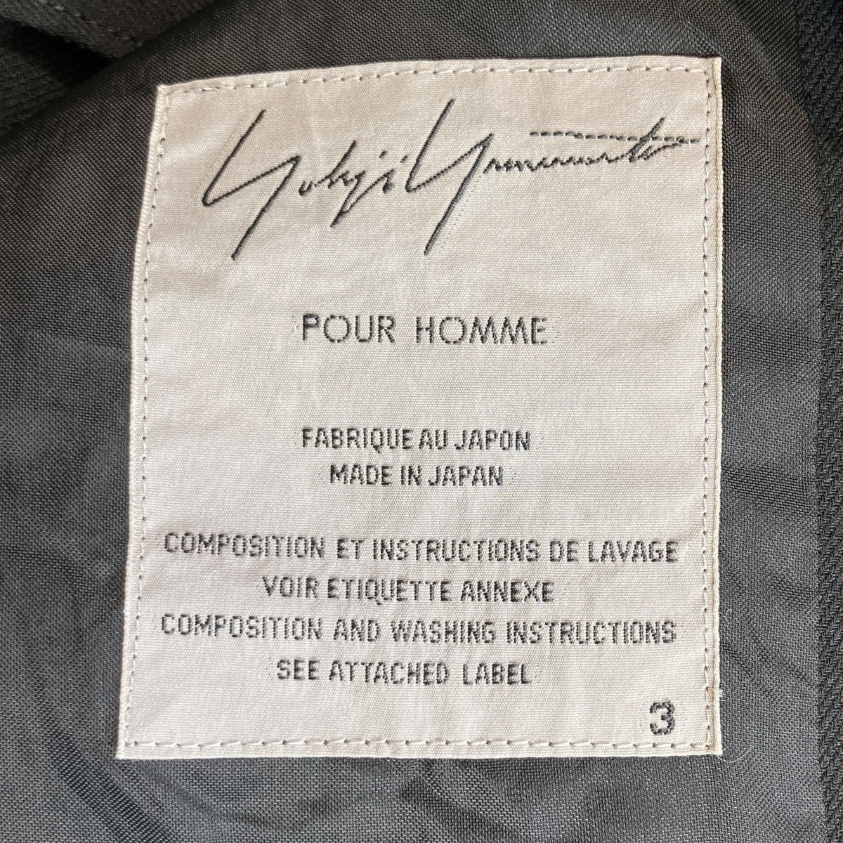 Yohji Yamamoto pour homme 切替 テーラードジャケットHT-J15-103 古着・中古-6枚目のアイテム画像