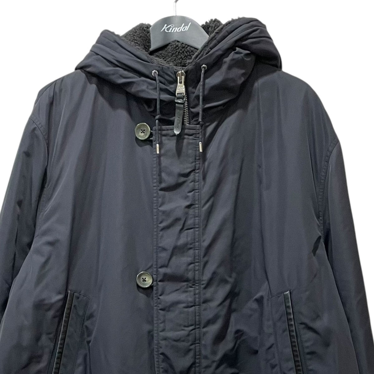 LOUIS VUITTON(ルイヴィトン) ナイロンモッズコート ネイビー サイズ