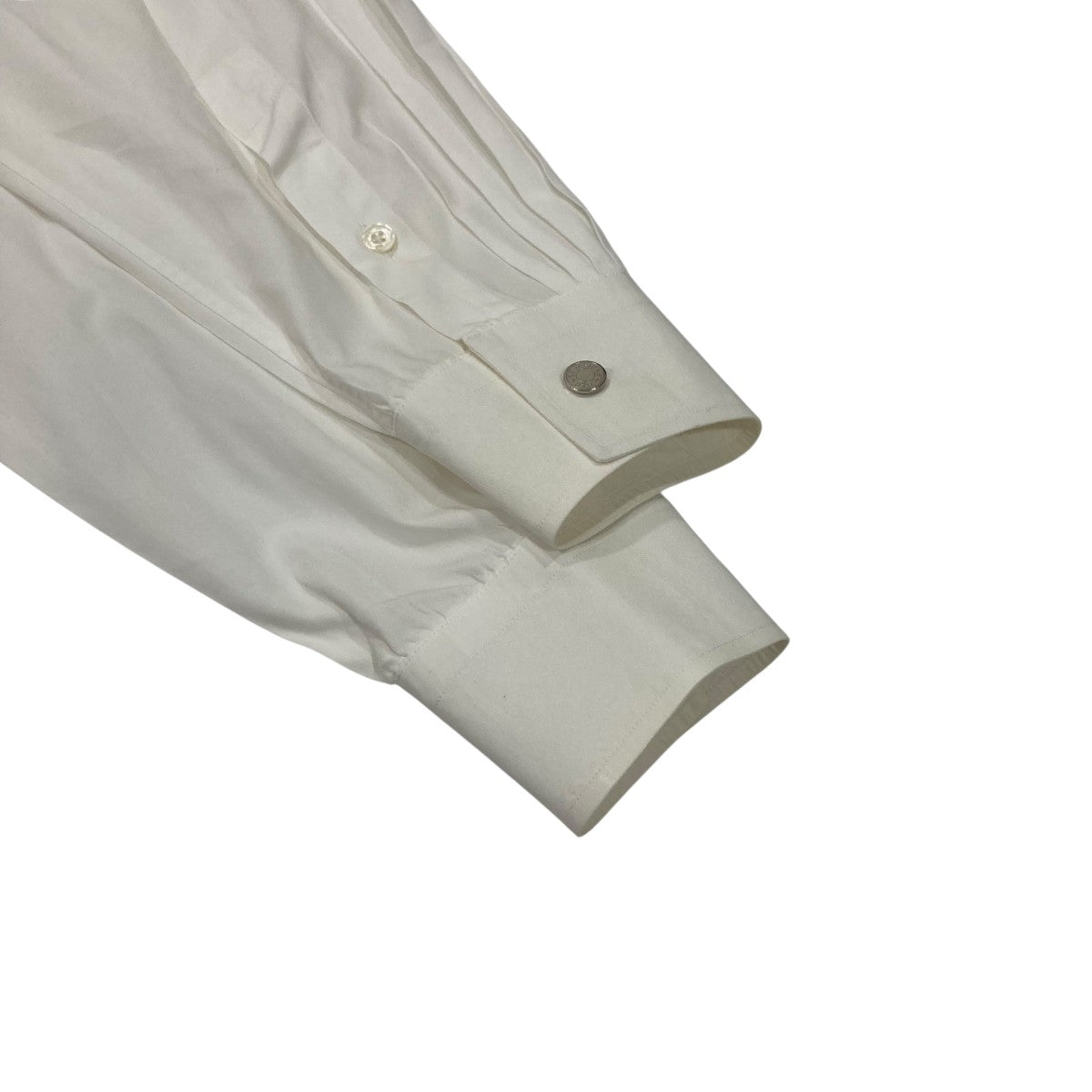 HERME エルメス コットン 長袖シャツ ホワイト ３８ サイズ９-１１号 HERMES エルメス 長袖シャツ メンズ ロング スリーブ H