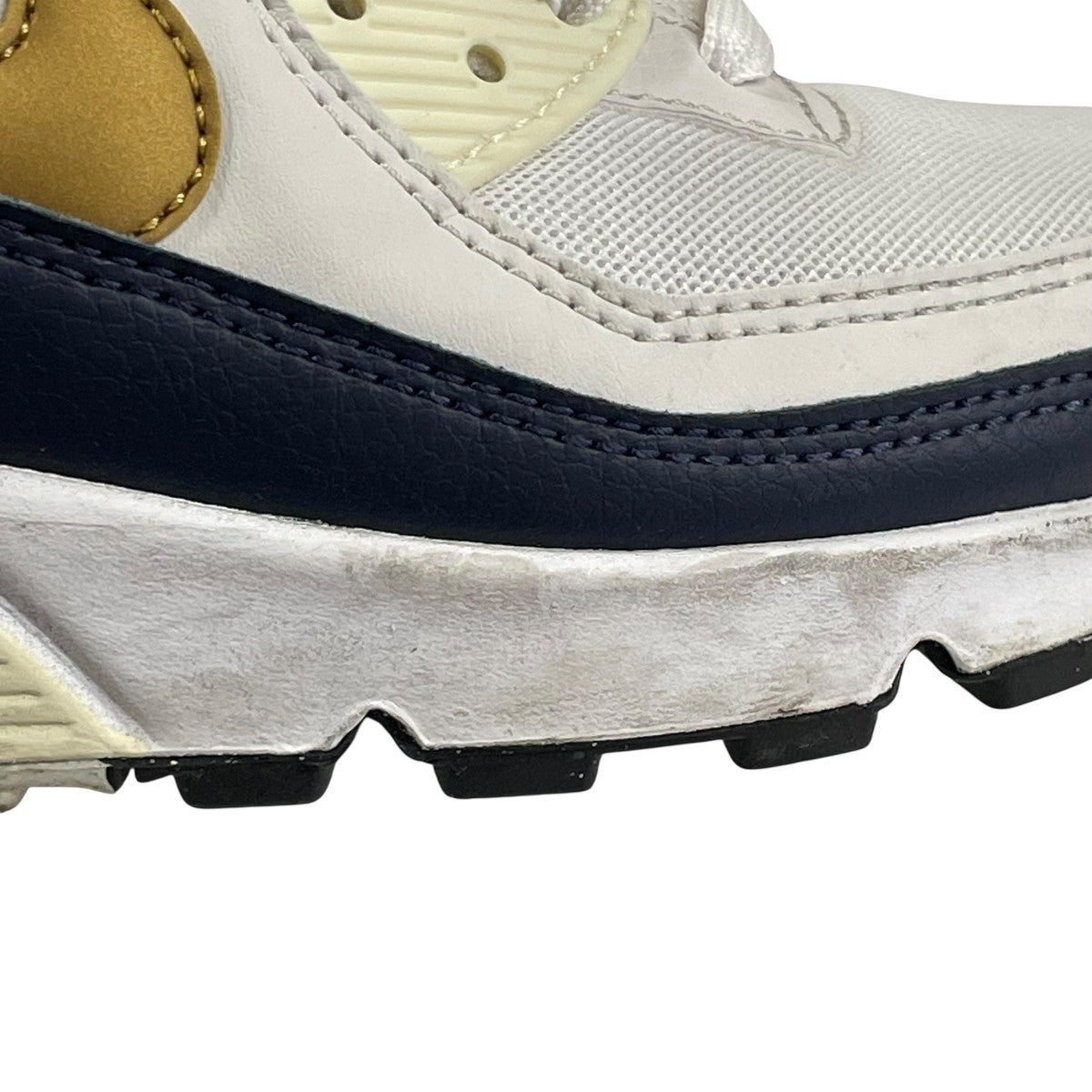 NIKE(ナイキ) WMNS Air Max 90 NN White Metallic GOLD-OBSIDIAN