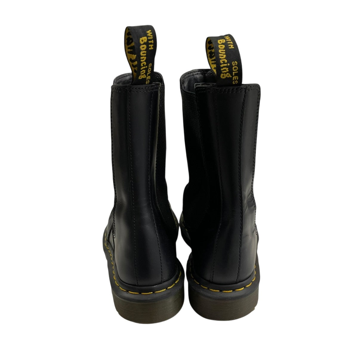 ドクターマーチン 2976 HI QUAD SQUARED UK7 Dr. Martens 2976 Hi Quad Squared Chelsea Boots in Black