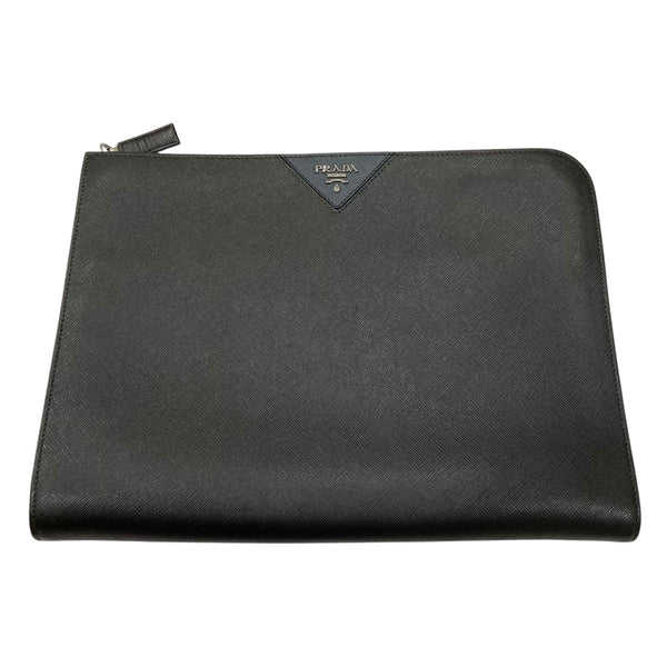 チョッチさん専用美品PRADA サフィアーノ PRADA(プラダ) サフィアーノクラッチバッグ2VN003 2VN003 ブラック