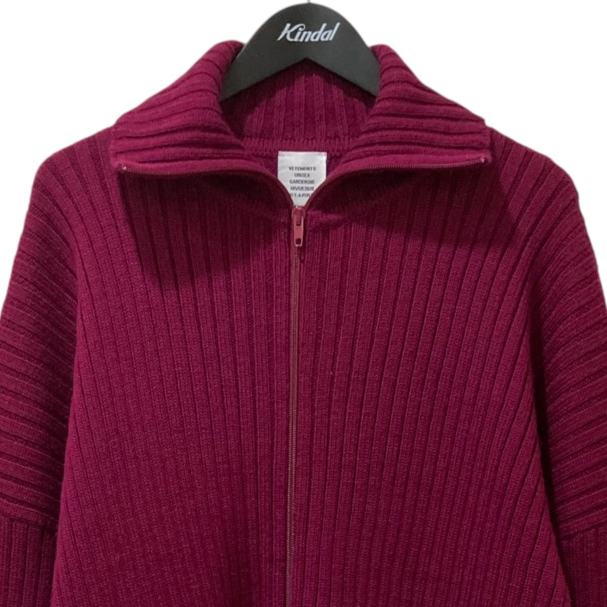 VETEMENTS(ヴェトモン) VETEMENTS(ヴェトモン) ニットジャケット パープル サイズ XS
