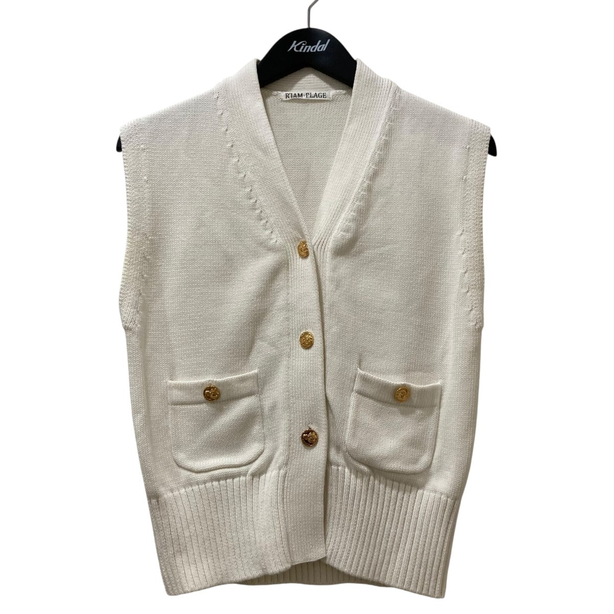 【R’IAM】プラージュMINI ベスト ホワイト plage（プラージュ）の「【R'IAM】MINI ベスト（ベスト）」 - WEAR