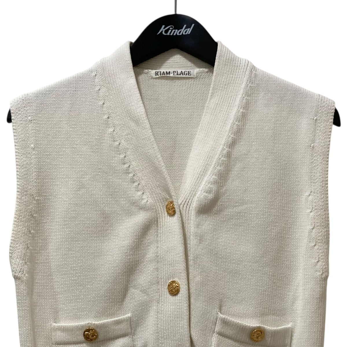R'IAM PLAGE(リアム プラージュ) r'iam MINI VESTニットベスト