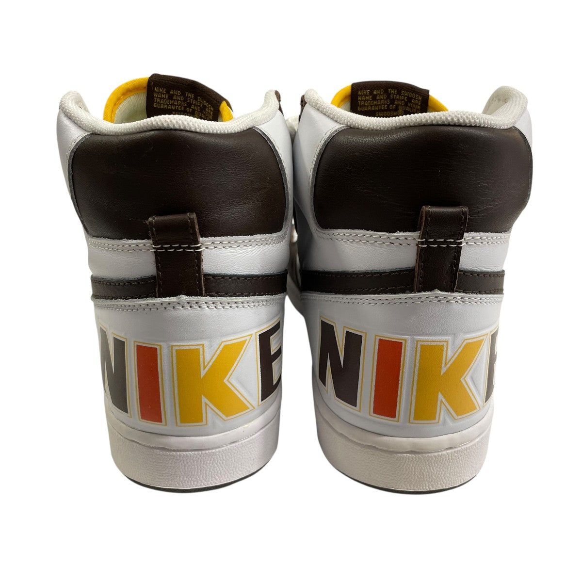 激レア2004年ヴィンテージ　NIKE ハイカットスニーカー ホワイト/ブラウン NIKE(ナイキ) 04年製 TERMINATOR HIGHスニーカー040103 040103