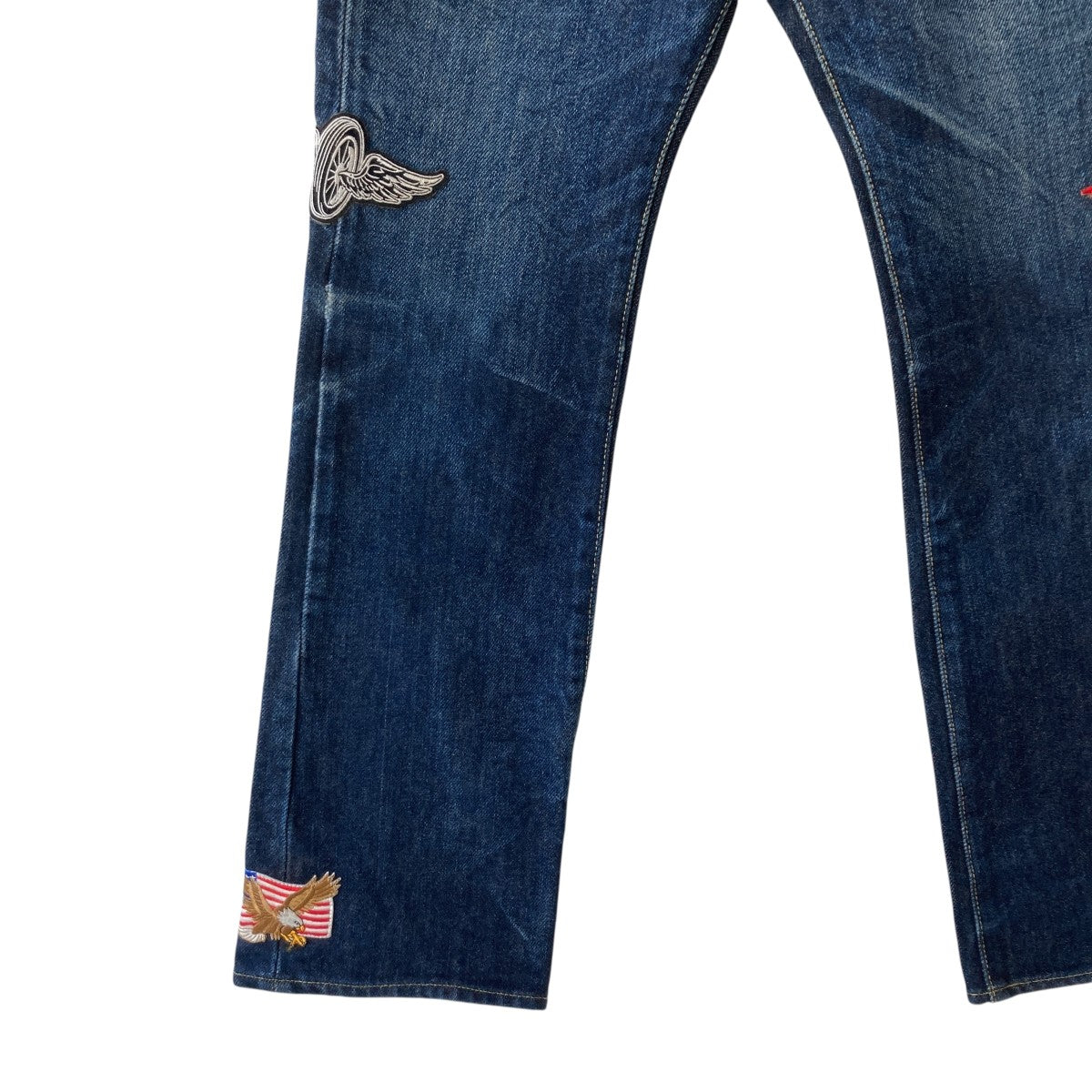 IRON HEART(アイアンハート) 461S ワッペンデニムパンツ インディゴ