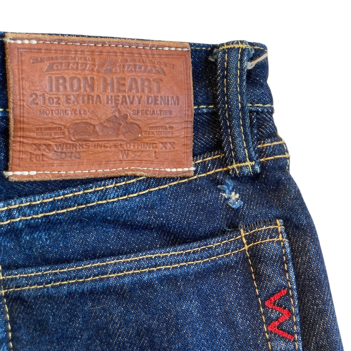 IRON HEART(アイアンハート) 461S ワッペンデニムパンツ インディゴ