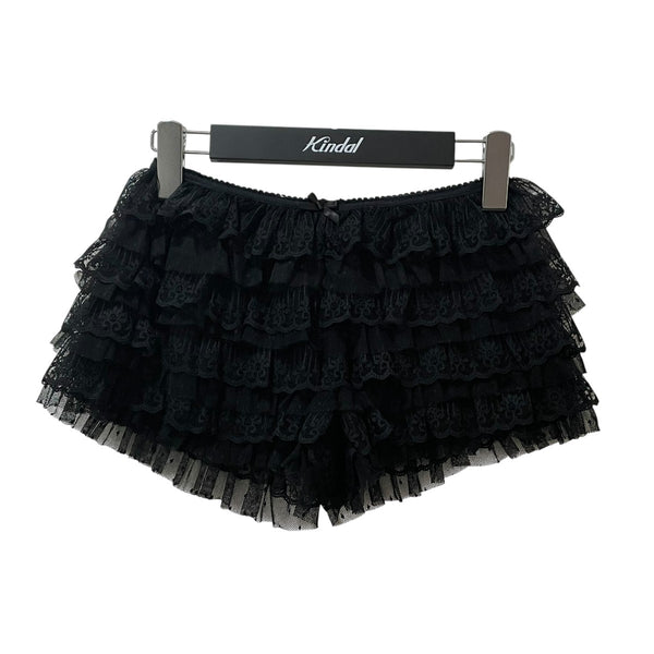 Jaded London ブラックフリルショートパンツ Jaded London(ジェイデッドロンドン) フリルショートパンツ ブラック