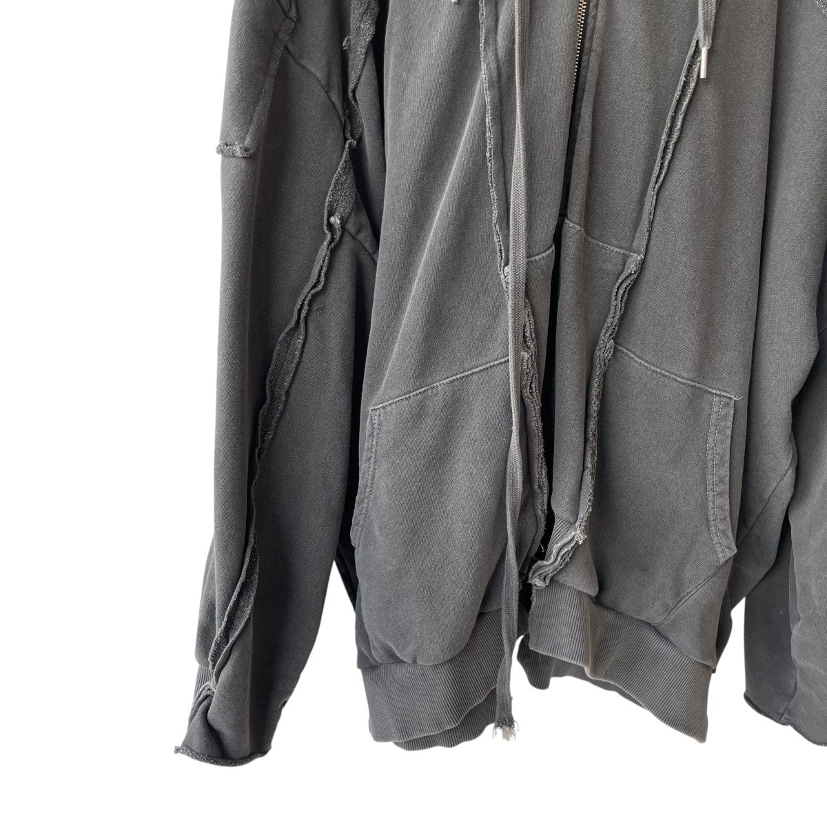 SURGERY(サージェリー) remake over pigment hood jacket グレー