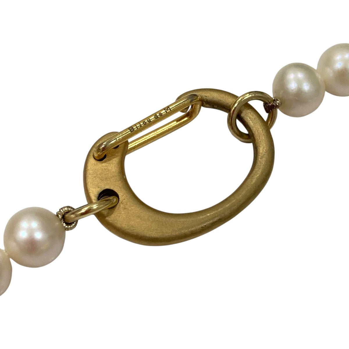 Bijou de M(ビジュードエム) パールネックレス ホワイト×ゴールド