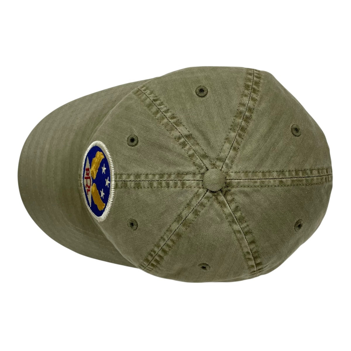 RRLヘリンボーンツイルサービスキャップ カーキ Lサイズ ダブルアールエル Double RL(RRL) HBT Military Cap ARMY GREEN ミリタリー