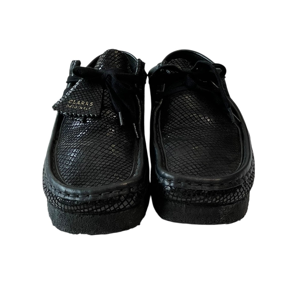 CLARKS×WACKO MARIA snake Embossed Leather Wallabeeレザーシューズ