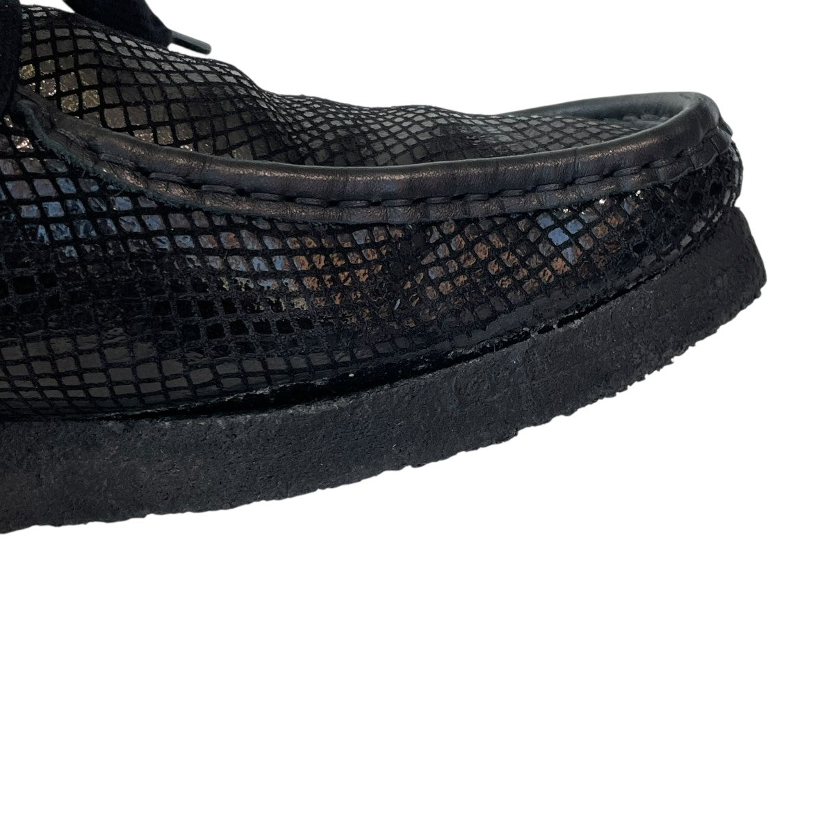 CLARKS×WACKO MARIA snake Embossed Leather Wallabeeレザーシューズ