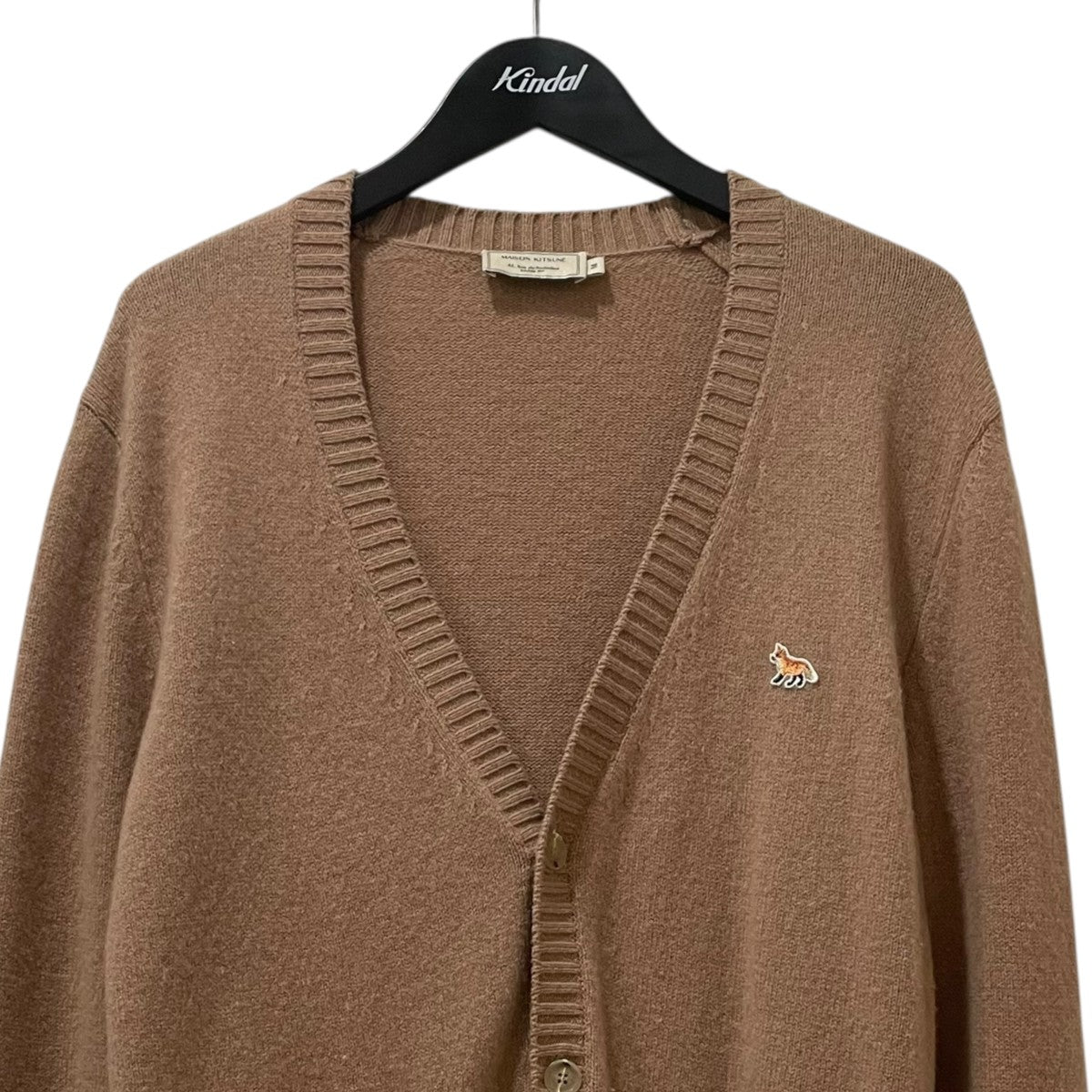 メゾン　キツネ　ニットカーディガン　M 汚れ有り メゾン キツネ ニットカーディガン M 汚れ有り MAISON KITSUNE