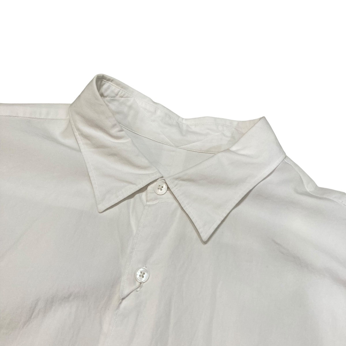 COMOLI コモリシャツ　ホワイト 長袖シャツ　サイズ4 COMOLI (コモリ) コモリシャツ