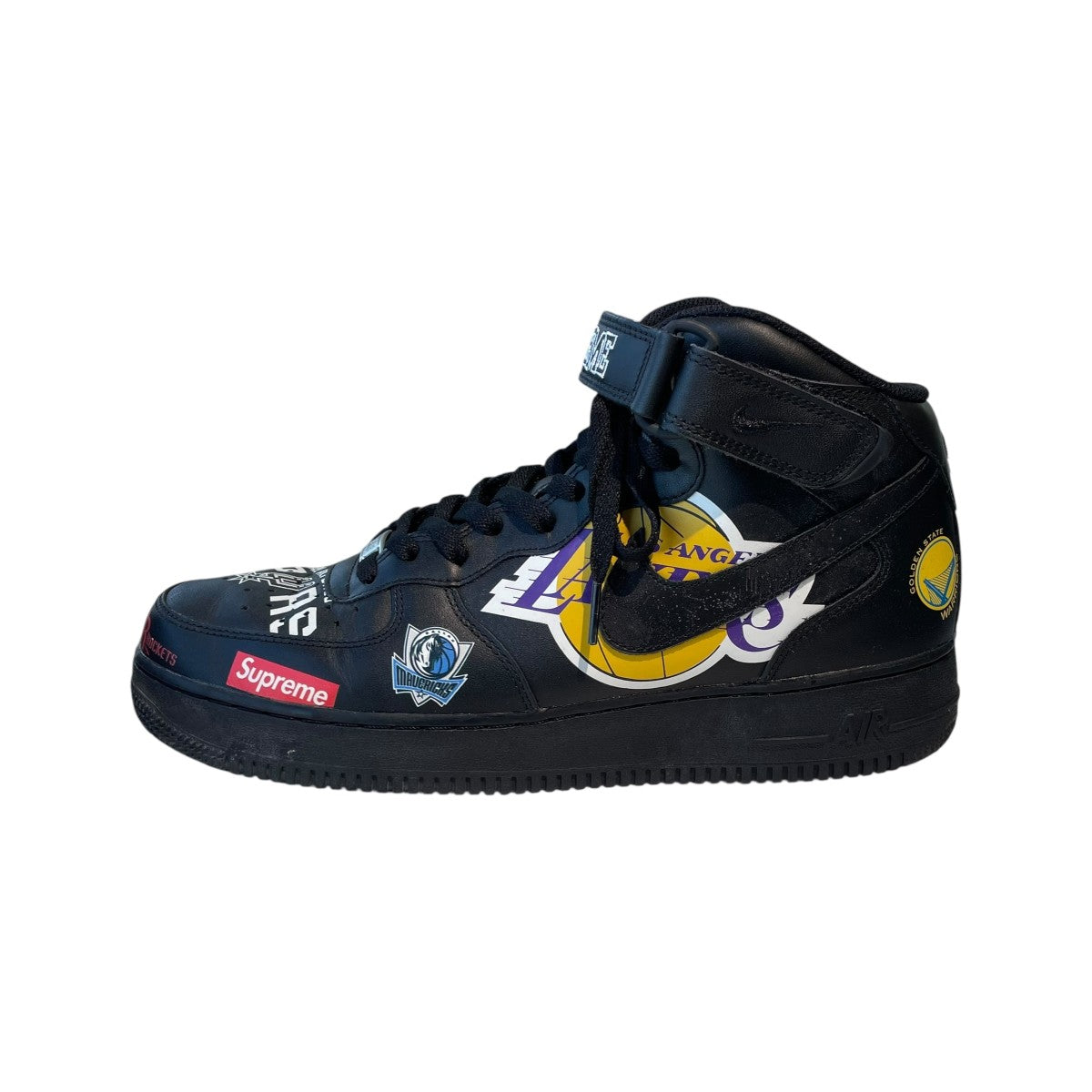 NIKE SUPREME NBA Air Force 1 Mid ’07ハイカットスニーカーAQ8017-001 古着・中古-2枚目のアイテム画像