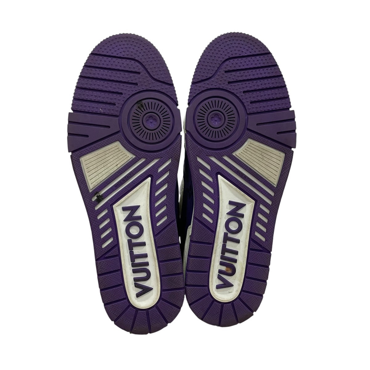 ルイヴィトン LVトレイナー2 ライン スニーカー 9 ブラック×パープル LOUIS VUITTON ルイヴィトン 22AW LV Trainer 2 トレイナー