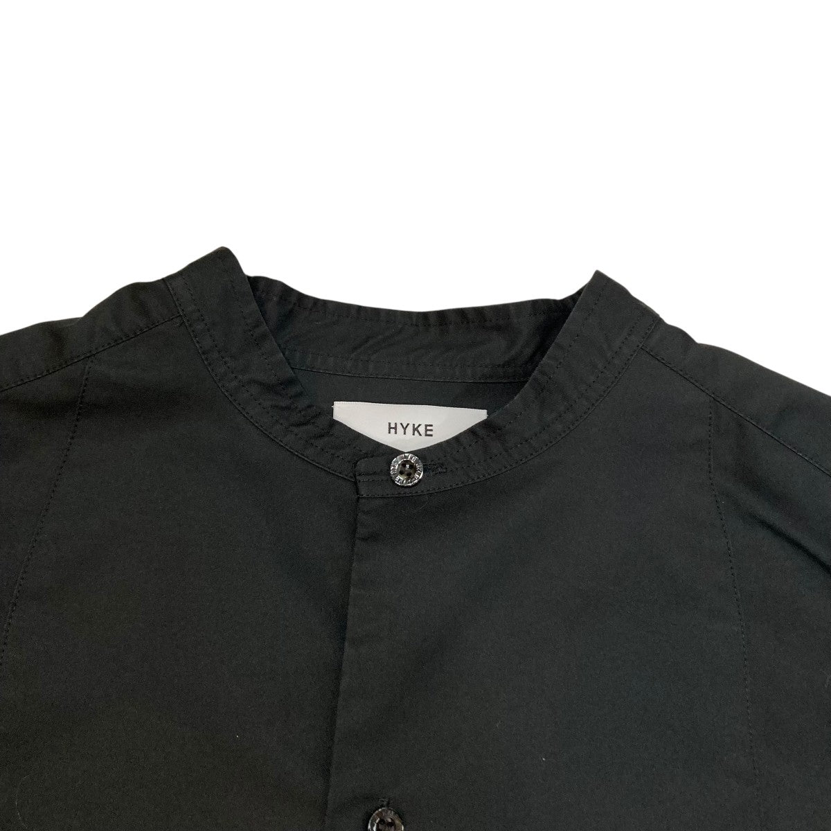 HYKE 黒色シャツ ハイク、近年物 HYKE / T/C BIG SHIRT (BLACK) | JUQUI Online