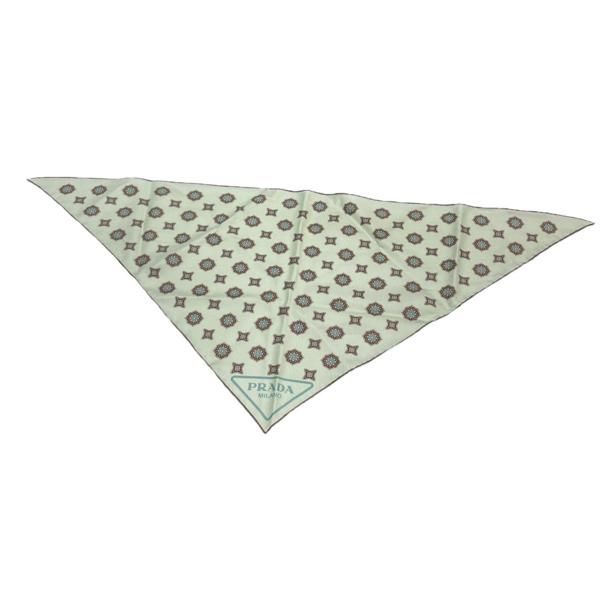 PRADA(プラダ) シルクツイルスカーフ ライトグリーン｜【公式