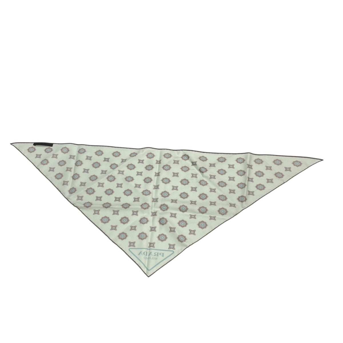 PRADA(プラダ) シルクツイルスカーフ ライトグリーン｜【公式