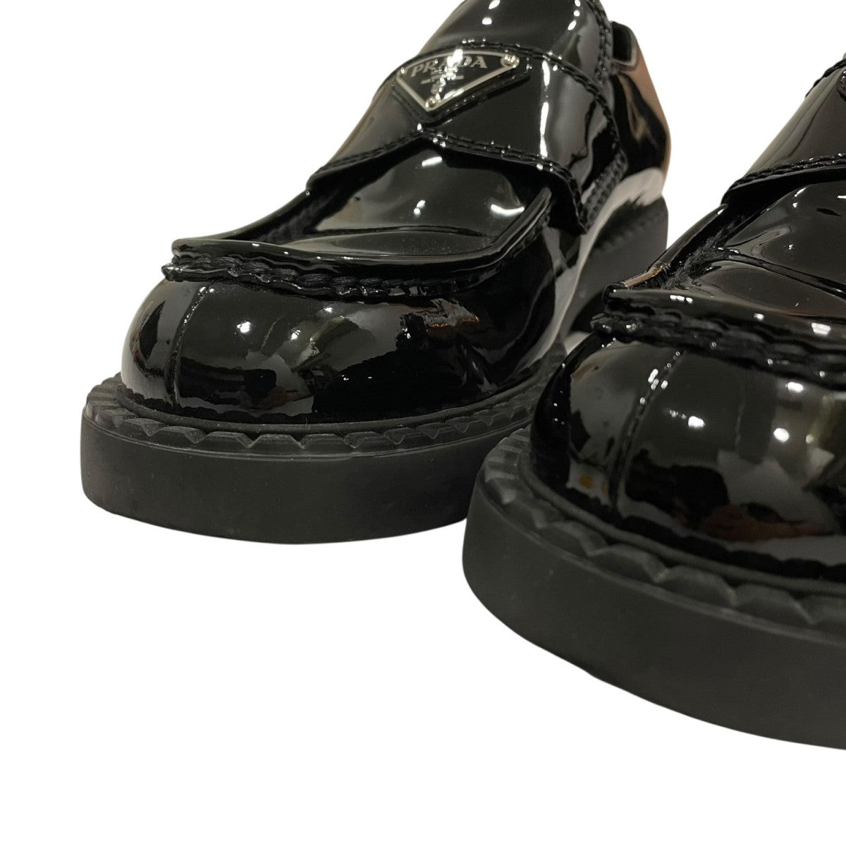 PRADA(プラダ) チョコレートローファー2DE127 2DE127 ブラック サイズ