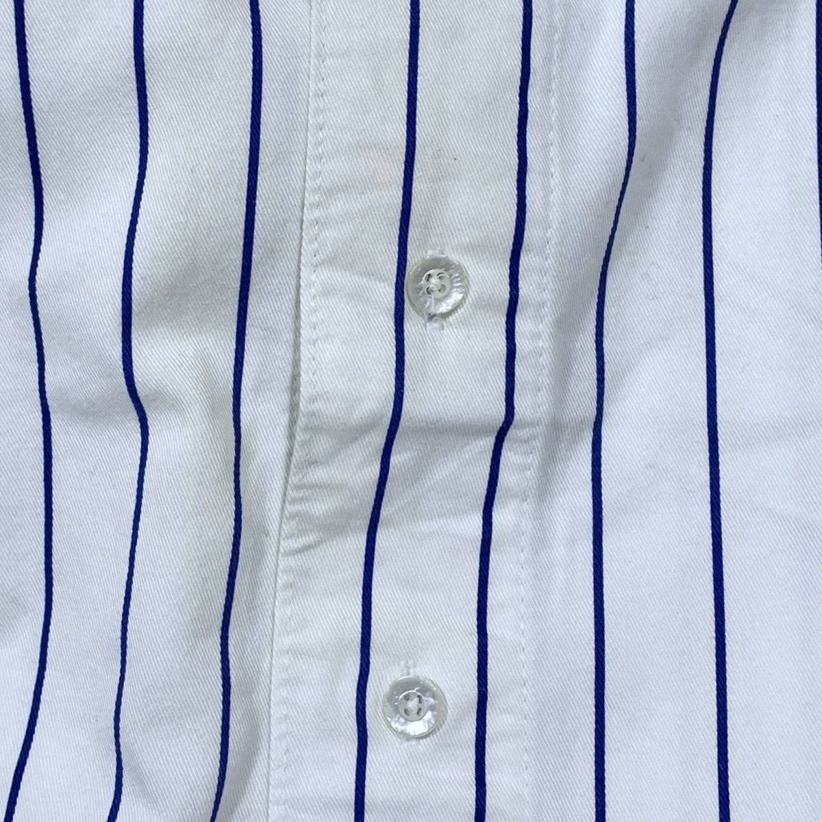 RUSSELL ATHLETIC 80s ピンストライプ柄半袖シャツ BASEBALL SHIRT ベースボールシャツ USA製 古着・中古-6枚目のアイテム画像