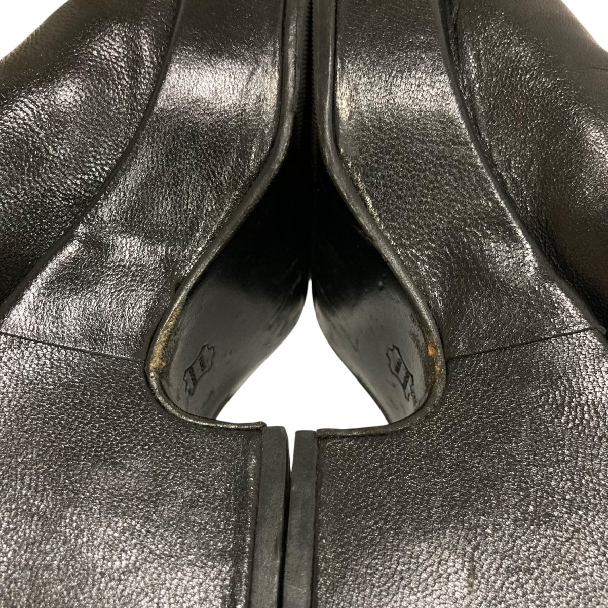 UNTISHOLD アンチショルド レザー サンダル ミュール 36 UNTISHOLD(アンチショルド) レザーサンダル ブラック サイズ 36