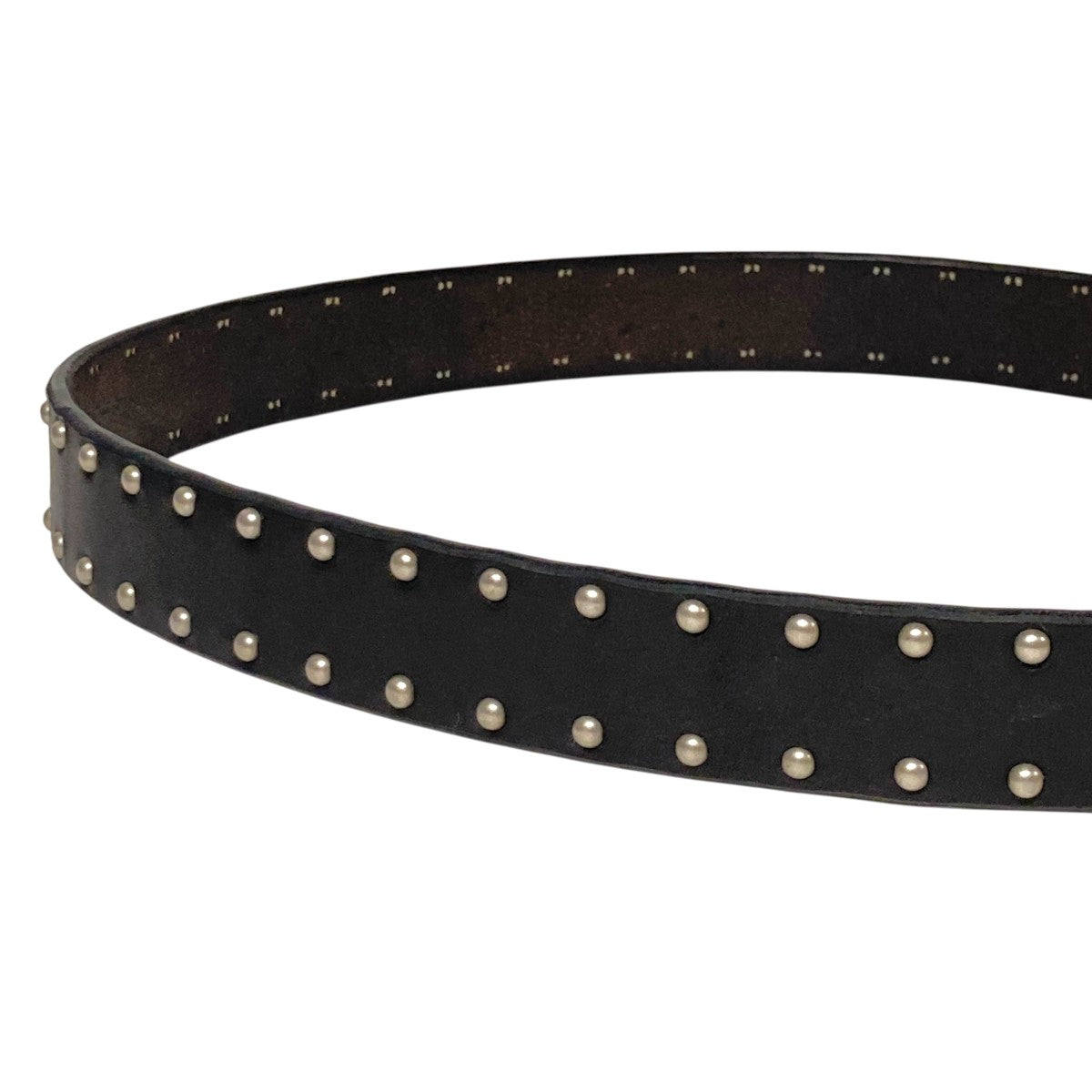 ジョンローレンスサリバン スネーク バックル スタッズ レザー ベルト ジョン ローレンス サリバンのメンズ＆ウィメンズ新アクセサリー