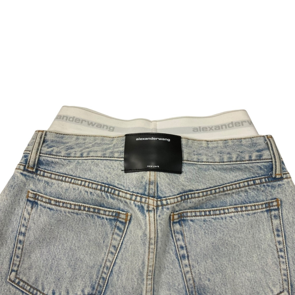 Alexander Wang デニム　24 国内正規タグ付き ALEXANDER WANG(アレキサンダーワン) デニム総柄イージーパンツ
